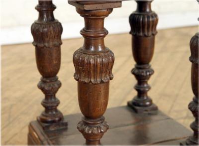 Italian Baroque 17th Century and later Walnut Small Square Table