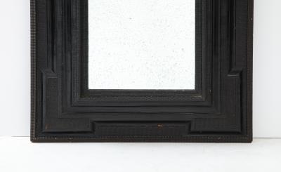 Italian Baroque Carved Ebonized Frame Mirror