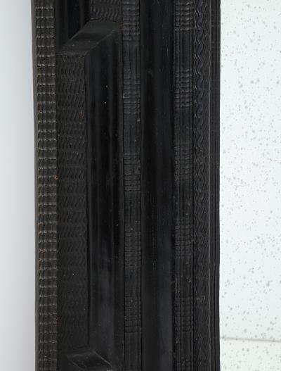 Italian Baroque Carved Ebonized Frame Mirror