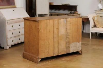 Italian Baroque Early 17th Century Painted Buffet with Carved Diamond Motifs