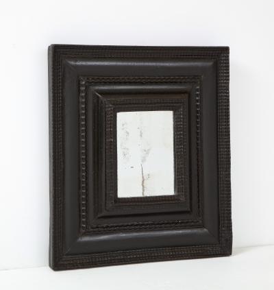 Italian Baroque Ebonized Walnut Guilloch Frame