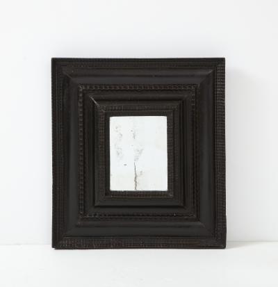 Italian Baroque Ebonized Walnut Guilloch Frame