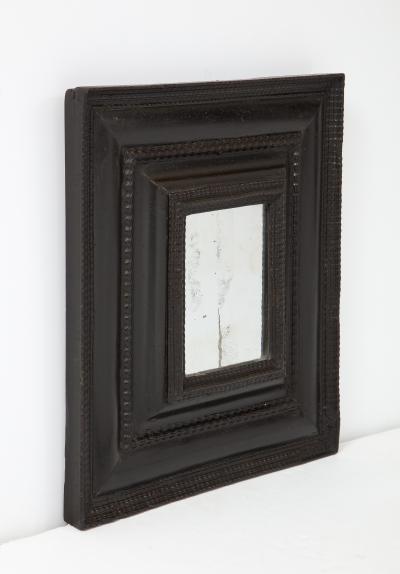 Italian Baroque Ebonized Walnut Guilloch Frame