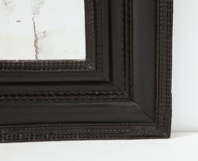 Italian Baroque Ebonized Walnut Guilloch Frame