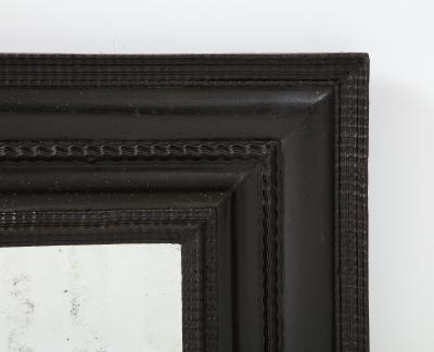 Italian Baroque Ebonized Walnut Guilloch Frame