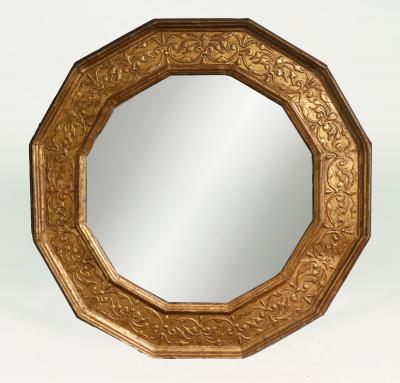 Italian Baroque Giltwood Mirror