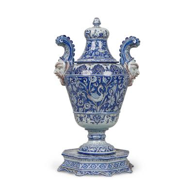 Italian Baroque Style Covered Vase on Stand