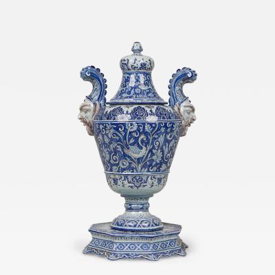 Italian Baroque Style Covered Vase on Stand