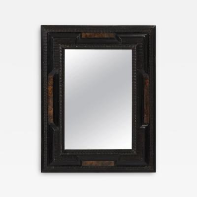 Dutch Ebonized and Faux Tortoise Framed Mirror Dutch Ebonized and Faux Tortoise Framed Mirror