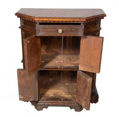 Italian Baroque Walnut Credenza