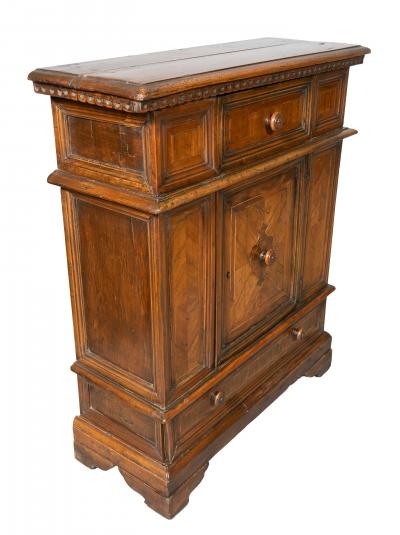 Italian Baroque Walnut Credenza