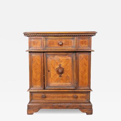 Italian Baroque Walnut Credenza