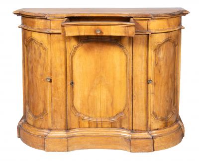 Italian Baroque Walnut Credenza