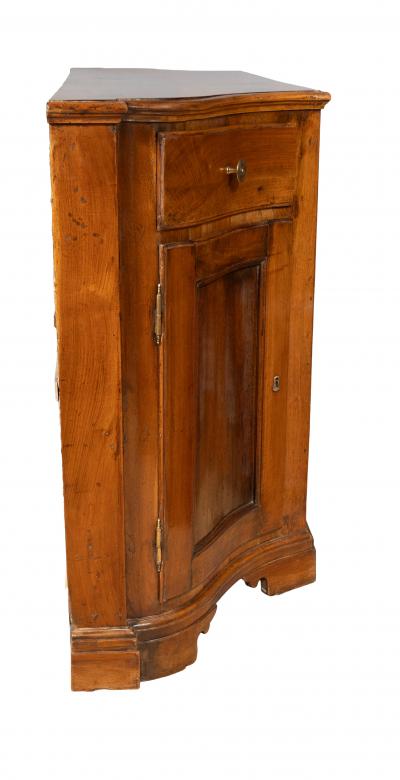 Italian Baroque Walnut Side Cabinet