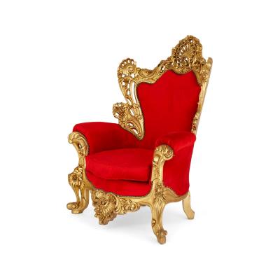 Italian Baroque style three piece upholstery and giltwood seating suite