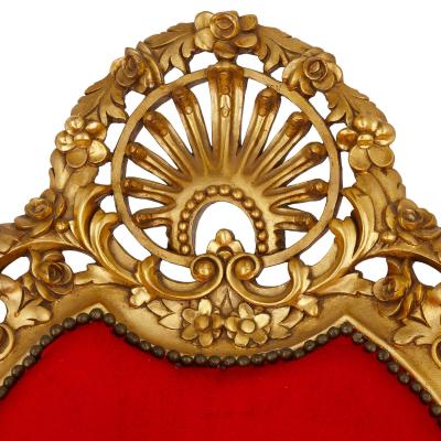 Italian Baroque style three piece upholstery and giltwood seating suite