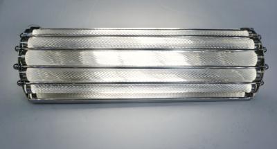 Italian Bespoke Art Deco Design Crystal Murano Glass Half Moon Nickel Wall Light