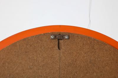 Italian Blue Glass Circular Mirror 1950s