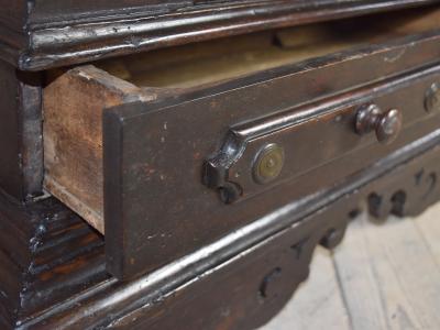 Italian Bolognese late 16th early 17th Century Baroque Walnut Credenza