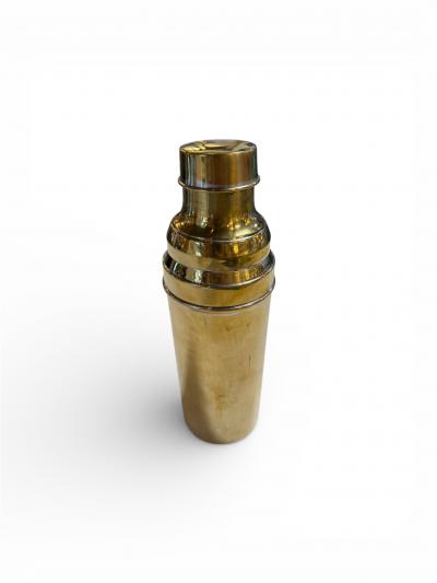 Italian Brass Cocktail Shaker Mid Century Modern Barware