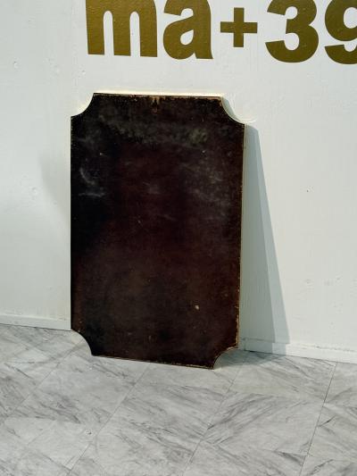 Italian Brass Framed Wall Mirror 1970s