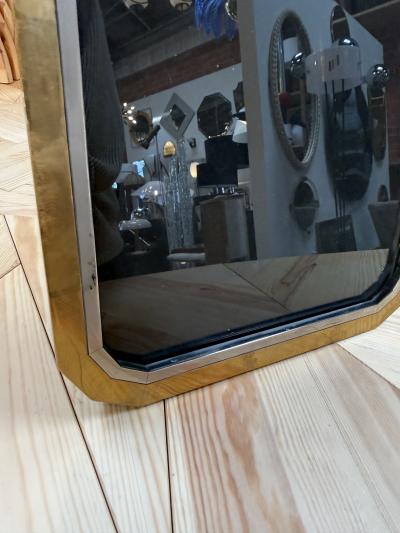 Italian Brass and Chrome Picture Frame 1970s