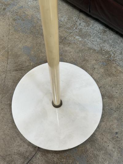 Italian Brass and Marble Floor Lamp with Swing Arm 1970s