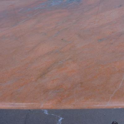 Italian Breccia Oniciata Marble Pedestal Table