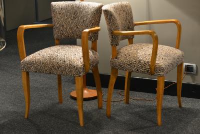 Italian Bridge Chairs 1950s Set of 2