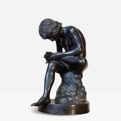 Italian Bronze 20th Century Statuette after Lo Spinario The Boy with Thorn