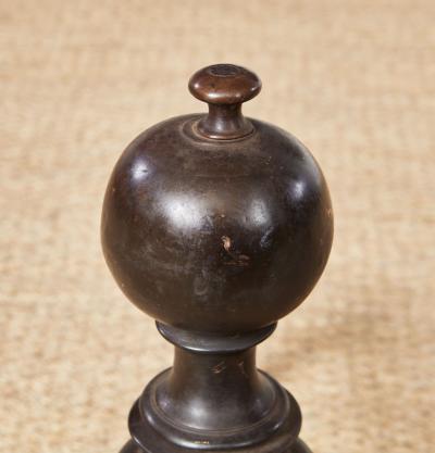 Italian Bronze Andirons c 1680