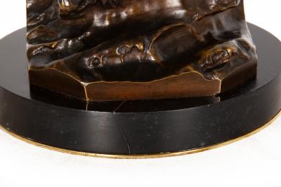 Italian Bronze Sculpture Young Christopher Columbus by Giulo Monteverde