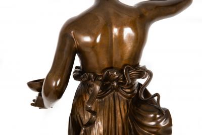Italian Bronze Sculpture of Hebe after Antonio Canova by Boschetti