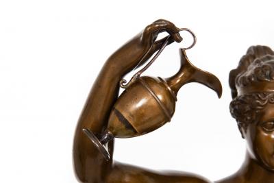 Italian Bronze Sculpture of Hebe after Antonio Canova by Boschetti