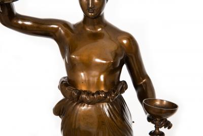 Italian Bronze Sculpture of Hebe after Antonio Canova by Boschetti