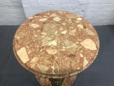 Italian Bronze and Marble Pedestal