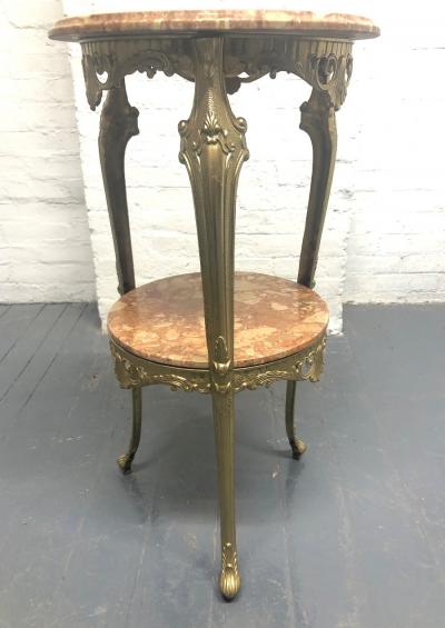 Italian Bronze and Marble Pedestal