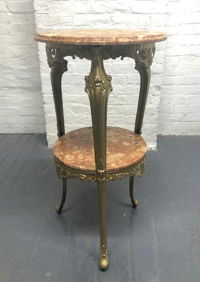 Italian Bronze and Marble Pedestal