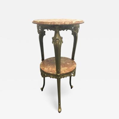 Italian Bronze and Marble Pedestal