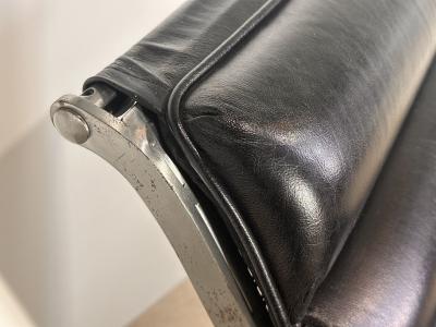 Italian Brushed Aluminum Chaise Lounge 1960