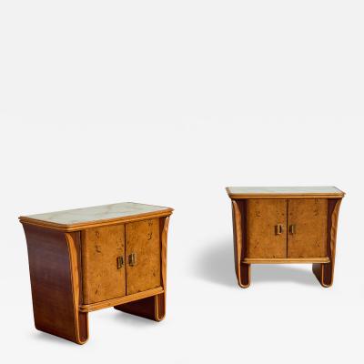 Italian Burl End Tables