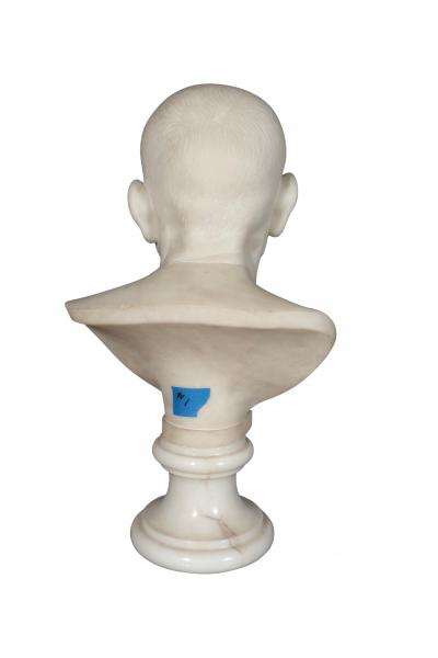 Italian Carrara Marble Bust of a Roman Patrician