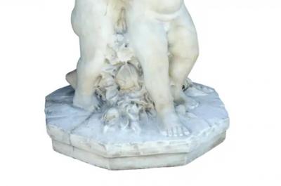 Italian Carrara Marble Garden Sculpture