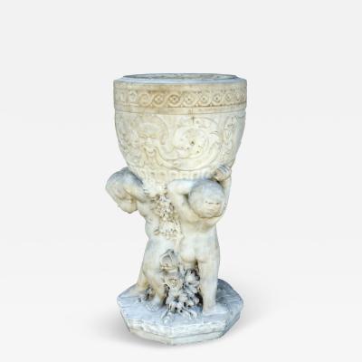 Italian Carrara Marble Garden Sculpture