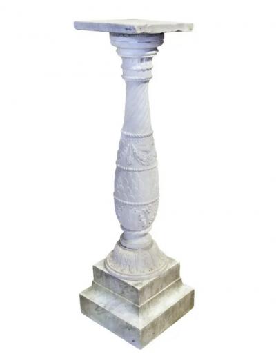 Italian Carrera Marble Pedestal
