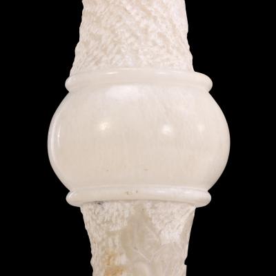 Italian Carved Alabaster Floor Lamp C 1930