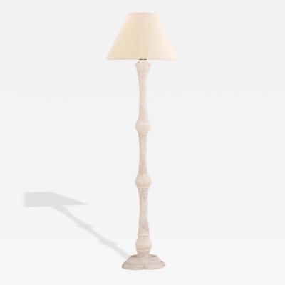 Italian Carved Alabaster Floor Lamp C 1930