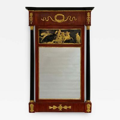 Italian Carved Painted Gilt Mirror Circa 1810