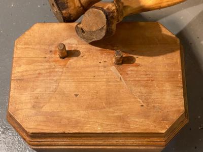 Italian Carved Wood Figural Card Stand Receiver Late 18th Century