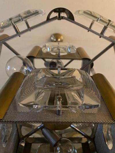 Italian Ceiling Light with Lenses